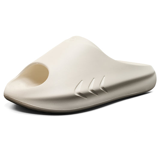 Rigorer Shark Slides in White